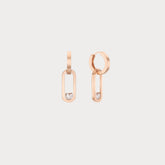 U-Link Heart Hoops Earrings U-Link Heart Hoops BlackSugar- Best Online Jewelry Earrings, Necklaces. Korean Fashion Jewelry